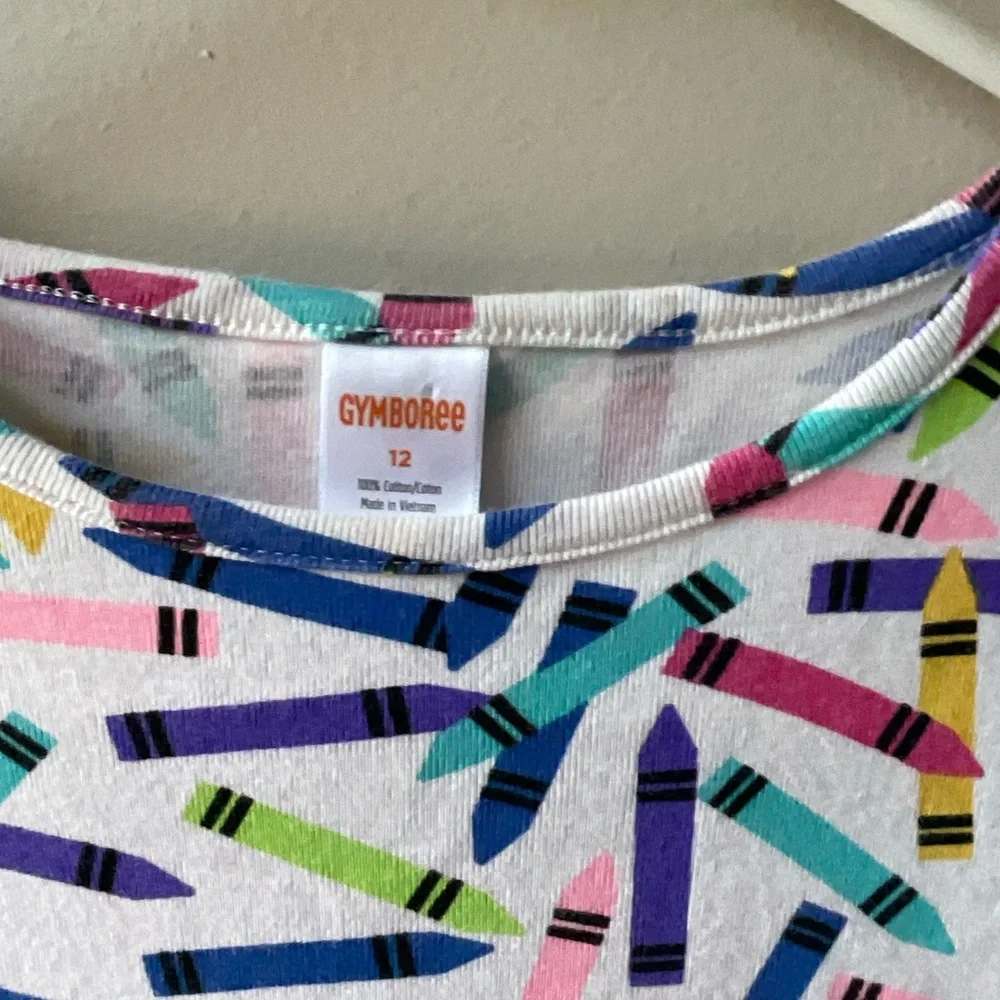 Gymboree White Crayons Dress